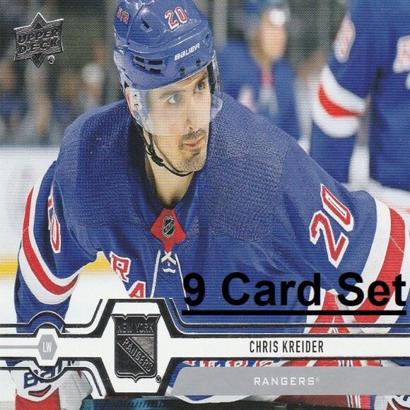 Chris Kreider New York Rangers NHL Hockey Card Collection - 9 Card Set - Picture 1 of 10